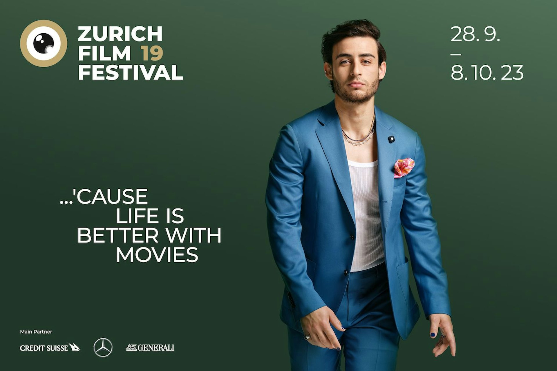 Swiss actor Burak Ates is the campaign face of the 19th ZFF © Lea Meienberger for ZFF