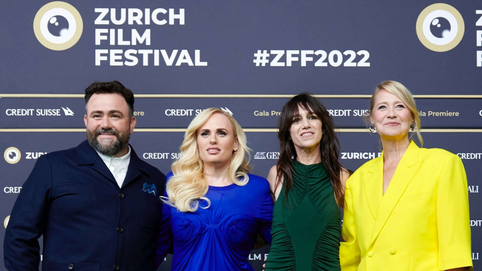 Celyn Jones, Rebel Wilson, Charlotte Gainsbourg und Trine Dyrholm auf dem Green Carpet des 18. ZFF. © Pascal Bovey for ZFF