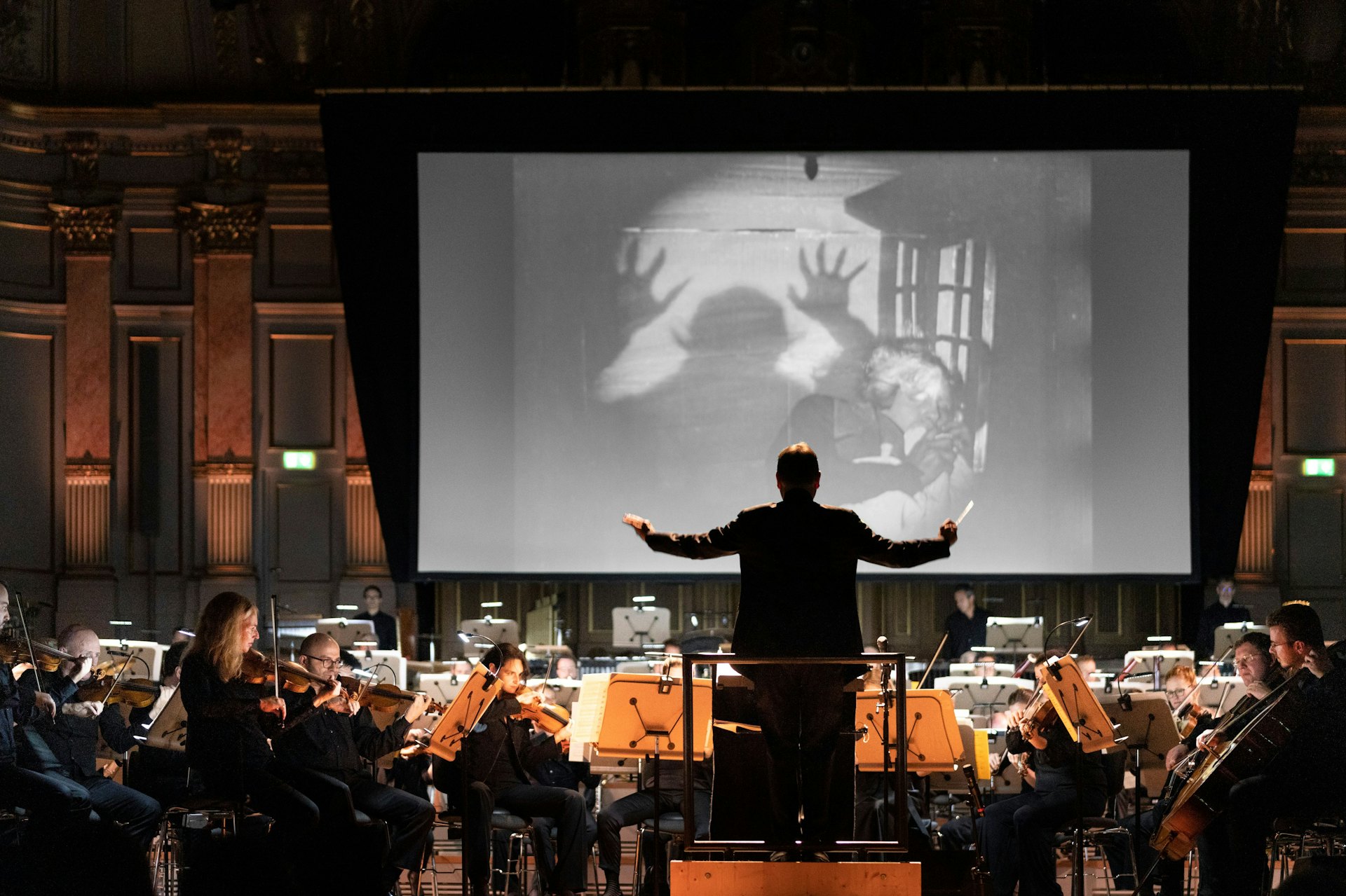  The scores of the IFMC finalists are performed live during the "Cinema in Concert" gala. © Gaëtan Bally