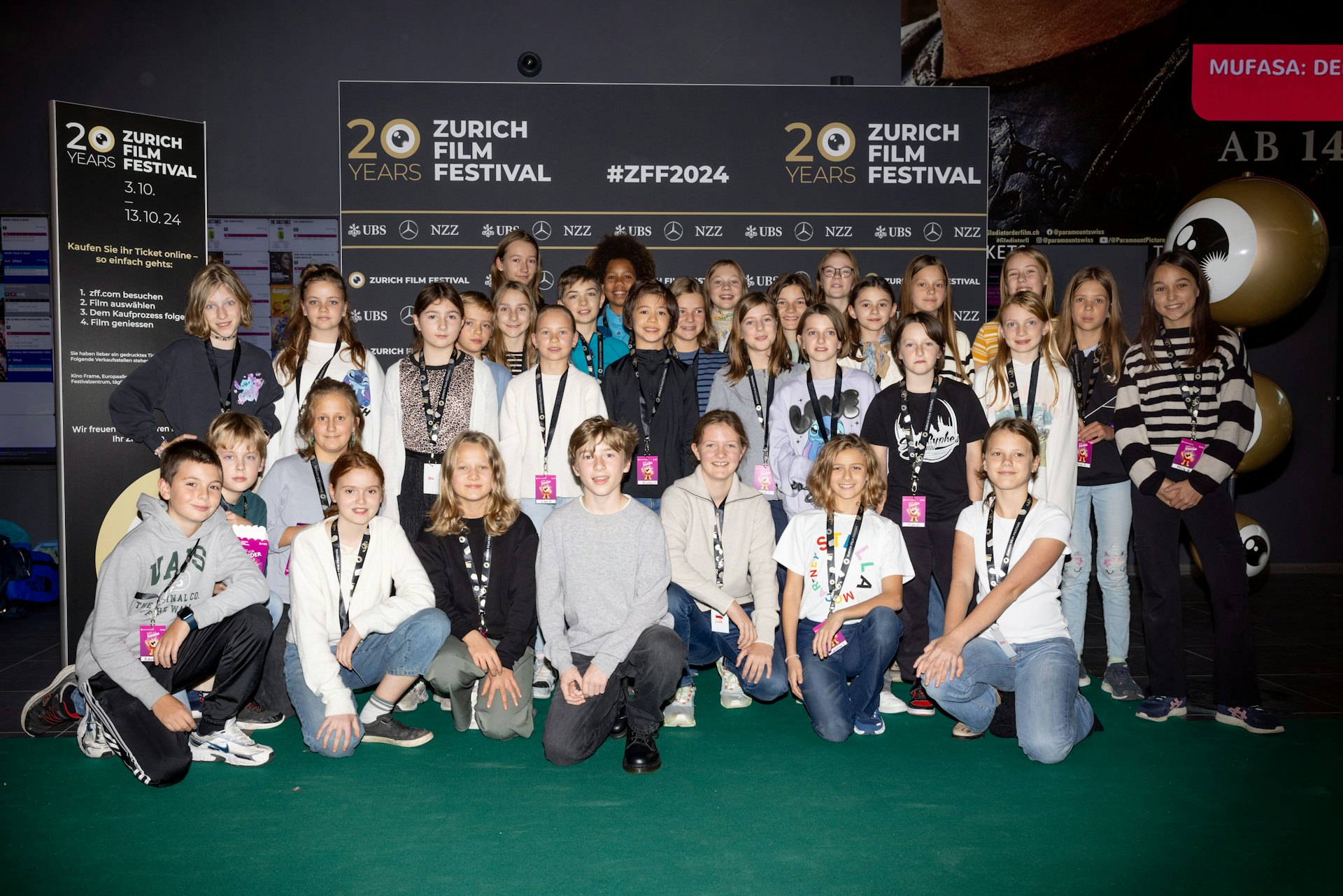 Gruppenfoto der Kinderjury